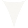 Voile d'ombrage 160 g/m² Blanc 4x5x5 m PEHD 