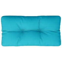 Coussin de palette turquoise 80x40x12 cm tissu 