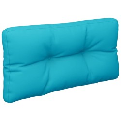 Coussin de palette turquoise 80x40x12 cm tissu 