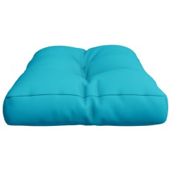 Coussin de palette turquoise 80x40x12 cm tissu 