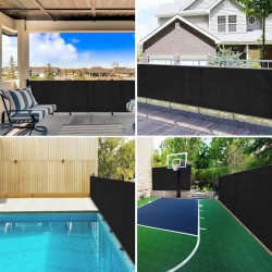 Filet brise-vue Anthracite 1,5x10 m PEHD 75 g/m² 