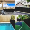 Filet brise-vue Anthracite 1,5x10 m PEHD 75 g/m² 