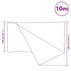 Filet brise-vue Anthracite 1,5x10 m PEHD 75 g/m² 