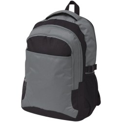 Sac à dos d'école 40 L noir et gris 