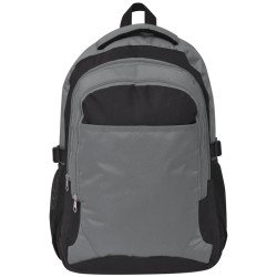 Sac à dos d'école 40 L noir et gris 