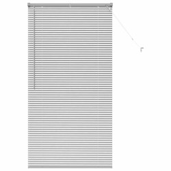 Store de Fenêtre avec des rideaux Argenté 80 x 130 cm Aluminium 