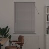 Store de Fenêtre avec des rideaux Argenté 80 x 130 cm Aluminium 
