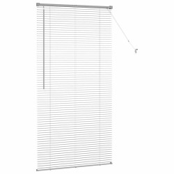 Store de Fenêtre avec des rideaux Argenté 80 x 130 cm Aluminium 