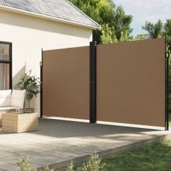 Auvent latéral rétractable taupe 220x600 cm 