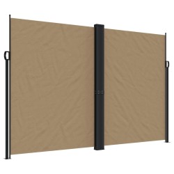 Auvent latéral rétractable taupe 220x600 cm 