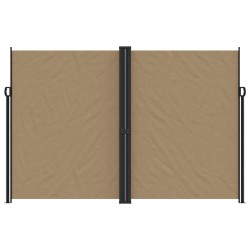 Auvent latéral rétractable taupe 220x600 cm 
