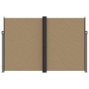Auvent latéral rétractable taupe 220x600 cm 