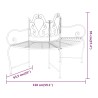 Banc tour d'arbre 150 cm Noir Acier 