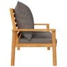 Canapé de jardin 120 cm avec coussin bois d'acacia massif 