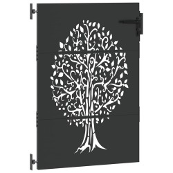 Porte de Jardin Autre Noir 100 x 150 cm Acier peint par poudre 