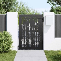 Porte de Jardin Autre Noir 105 x 150 cm Acier peint par poudre 
