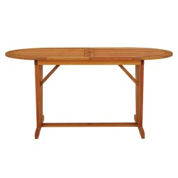 Table de jardin 160x85x75 cm Bois d'eucalyptus solide 