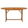 Table de jardin 160x85x75 cm Bois d'eucalyptus solide 