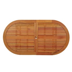 Table de jardin 160x85x75 cm Bois d'eucalyptus solide 