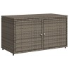 Armoire de rangement jardin gris 110x55x60,5 cm résine tressée 