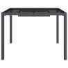 Table de jardin anthracite 100x100x72 cm acier 