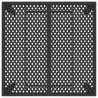 Table de jardin anthracite 100x100x72 cm acier 