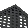 Table de jardin anthracite 100x100x72 cm acier 