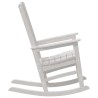 Chaise Berçante de Jardin Blanche 70x92x107 cm HDPE 