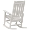 Chaise Berçante de Jardin Blanche 70x92x107 cm HDPE 