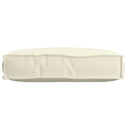Coussin de palette pour siège crème 60x40x8 cm tissu Oxford 