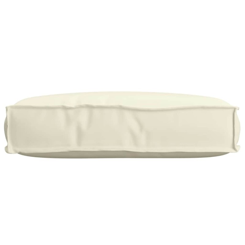 Coussin de palette pour siège crème 60x40x8 cm tissu Oxford 