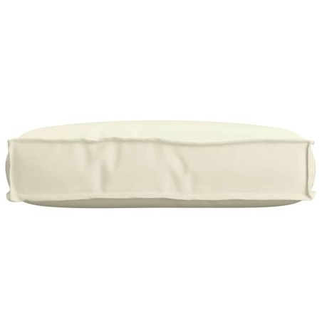 Coussin de palette pour siège crème 60x40x8 cm tissu Oxford 