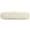 Coussin de palette pour siège crème 60x40x8 cm tissu Oxford 