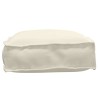 Coussin de palette pour siège crème 60x40x8 cm tissu Oxford 