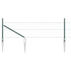 Clôture hexagonale verte 0,4x25 m en acier 