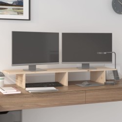 Support pour moniteur 100x27x15 cm Bois de pin solide 