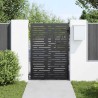 Porte de Jardin Noir 105 x 125 cm Acier peint par poudre 