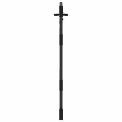 Porte de Jardin Noir 105 x 125 cm Acier peint par poudre 