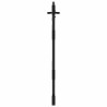 Porte de Jardin Noir 105 x 125 cm Acier peint par poudre 