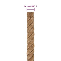 Corde 100 % jute 14 mm 250 m 