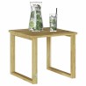 Table de bain de soleil 40x40x36 cm en bois de pin imprégné 