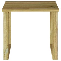 Table de bain de soleil 40x40x36 cm en bois de pin imprégné 