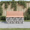 Banc de jardin design gabion 103x70x65cm bois massif de douglas 