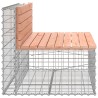 Banc de jardin design gabion 103x70x65cm bois massif de douglas 
