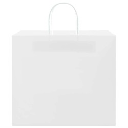 Sacs en papier 50 pcs avec poignées blanc 32x22x28 cm 