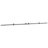 Kit de quincaillerie de porte coulissante 427 cm acier noir 