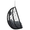 Hamac à œuf en polyrotin anthracite sans support 