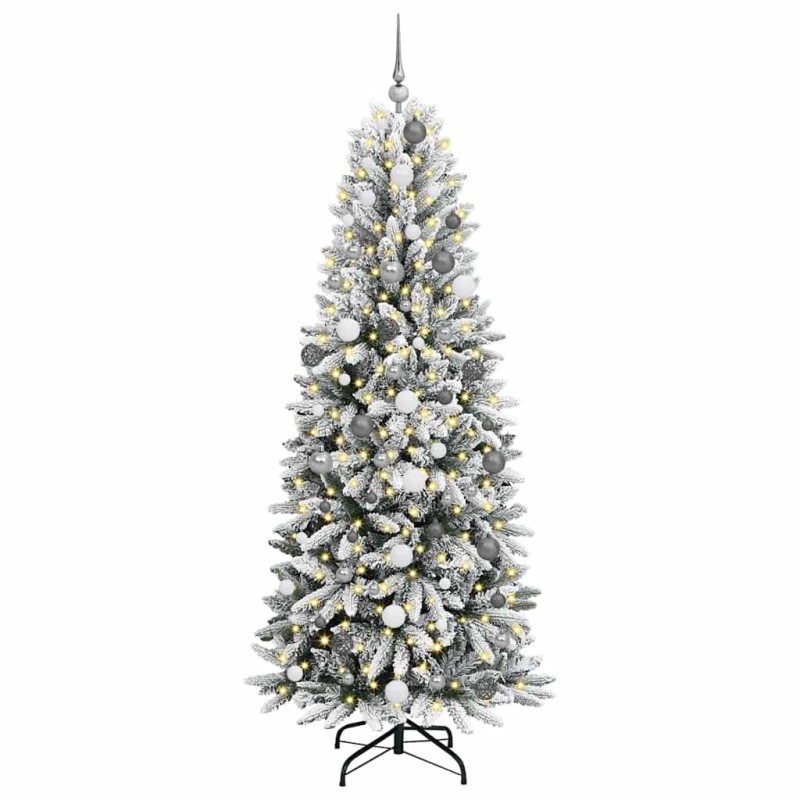 Sapin de Noël artificiel Blanc 210 cm PVC 