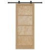 Porte Coulissante avec Matériel 'ORKDAL'en Bois Massif de Pin 