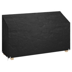 Housse de banc de jardin 12 œillets 210x70x70/88cm polyéthylène 